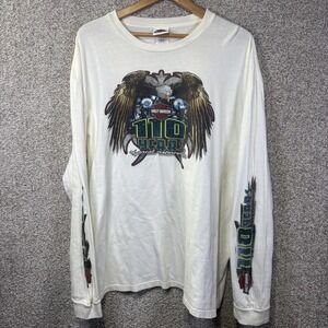 Harley-Davidson Shirt Mens 2XL White Long Sleeve 110 Years Graphic Tee St Paul